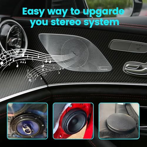 Image of 6 Inch Car Speaker Spacer Ring | Universal 6 inch Woofer Mounting Bracket | Durable ABS Plastic Speaker Adapter for Car Audio | Easy Installation Mounting Ring | Set of 2