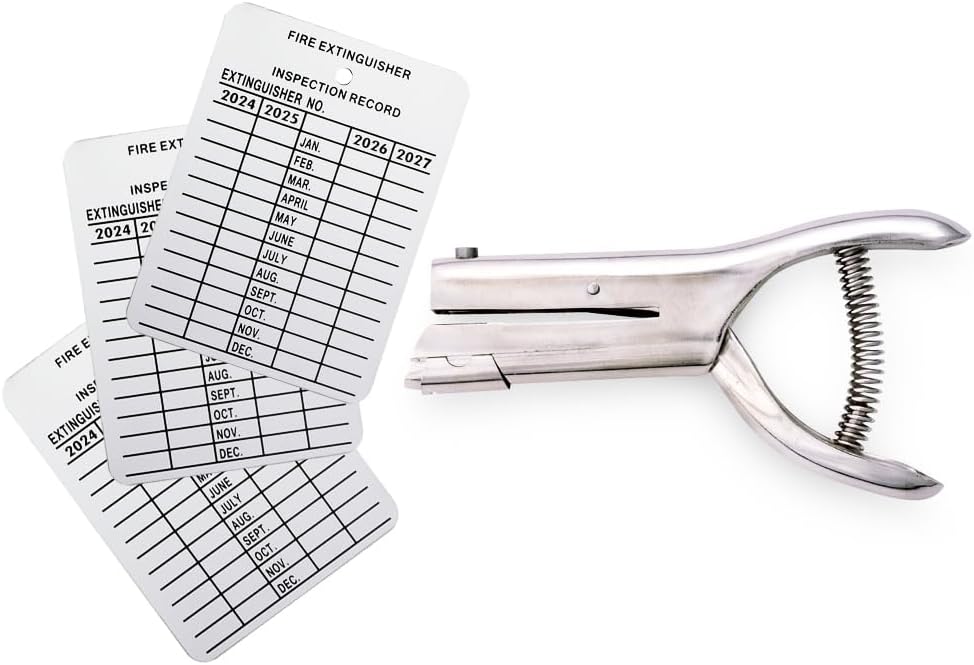 100 Pieces 2024 to 2027 4 Year Metal Fire Extinguisher