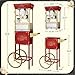 Matinee Popcorn Machine with Cart - 8oz Popper with Stainless-Steel Kettle, Warming Light, and Accessories by Great Northern Popcorn (Red)