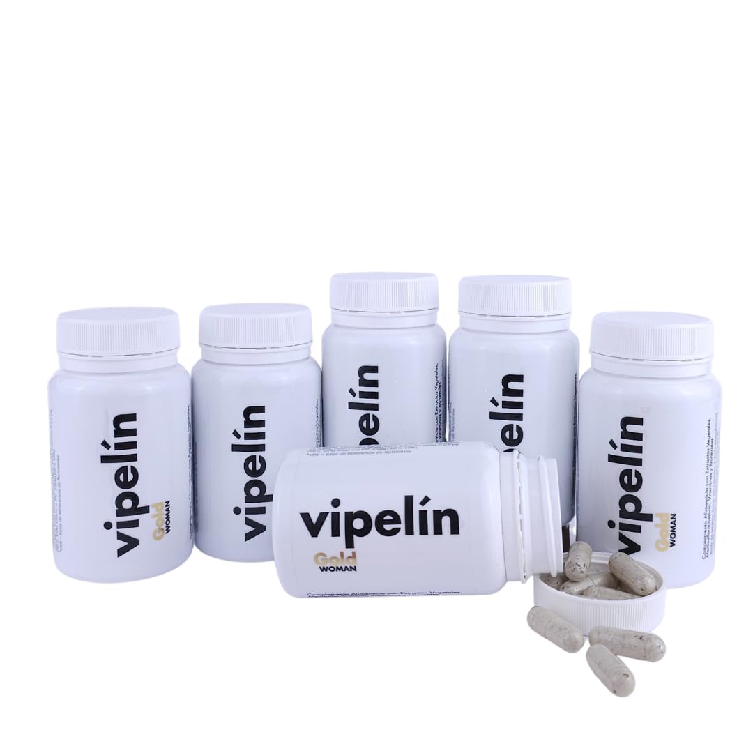 VIPELINE GOLD – dostawa na 6 miesięcy – witaminy dla zdrowych włosów – dla kobiet w okresie menopauzy i po okresie menopauzy - 100% naturalne składniki – Formuła z granatem, biotyną i cynkiem.