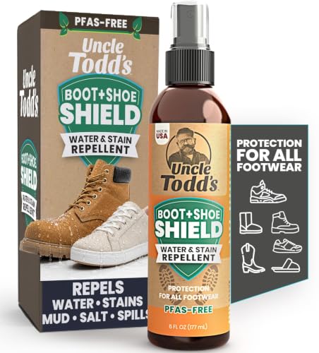 Shoe Protector Spray, Waterproof & Stain Repellent, Non-Aerosol Pump, 6 Oz