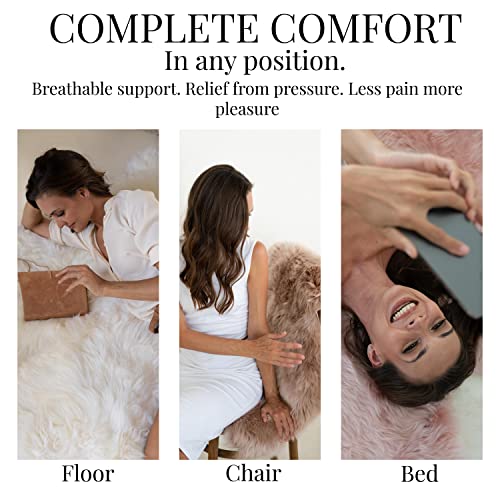 Outlavish Sheepskin Rug Genuine Real Wool Fur, Luxury New Zealand Pelts, Natural Silky Soft Lamb Skin, Thick & Fluffy, Bedroom & Living Area, Chair Seat Cover Throw, 2X3 Ft Autumnal Brown #TOP5