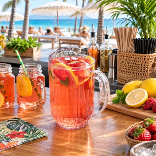 Image of Restaurantware 60 oz Clear Plastic Water Pitcher