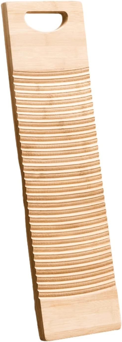 Washboard Washing Rustic Wooden Hand Wash Board for Home(60x18x1.8cm)