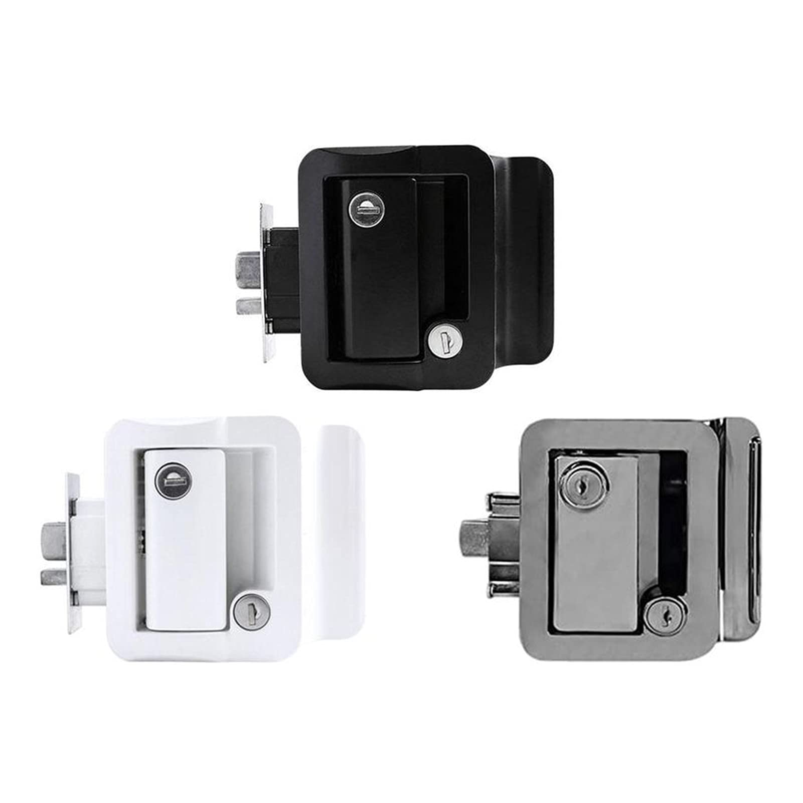ZHANGERDIAN Ajuste for accesorios de caravanas Cerradura del panel RV Caja de herramientas de acero de la puerta del yate / T-Toolbox Cerraduras Latch Handle Knob Deadbolt Camper Trailer ( Color : B )