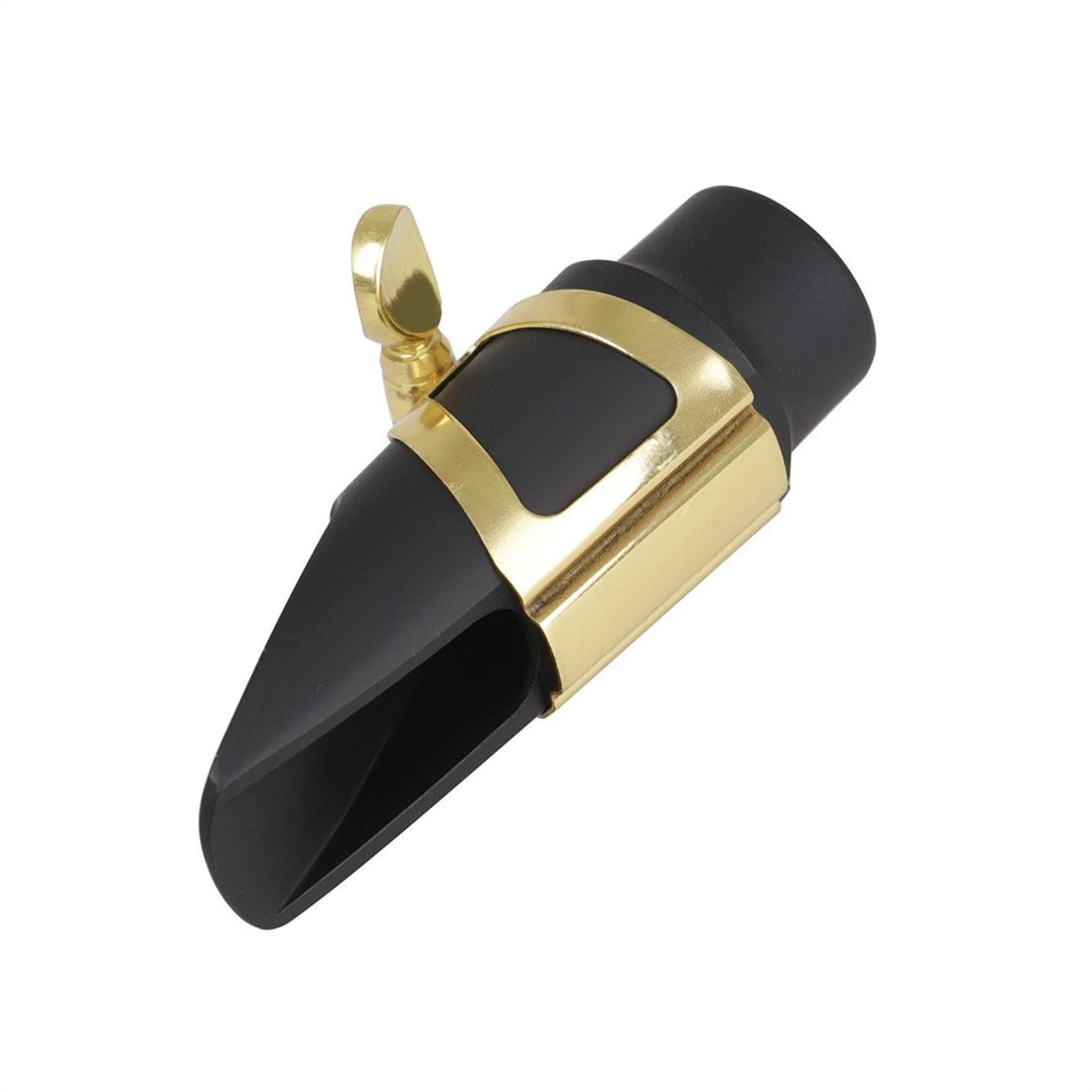 Boquilla Esmerilada De Saxofón De Tono Alto Con Tapa Para Boquilla Clip Dorado Accesorios Para Instrumentos De Viento De Madera Práctico Accesorio de Saxofón
