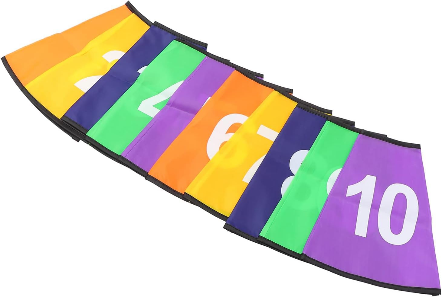 10 Pack Numbered Cone Covers for Soccer, Basketball, and Football Training - Agility Training Marker Sleeves 1-10