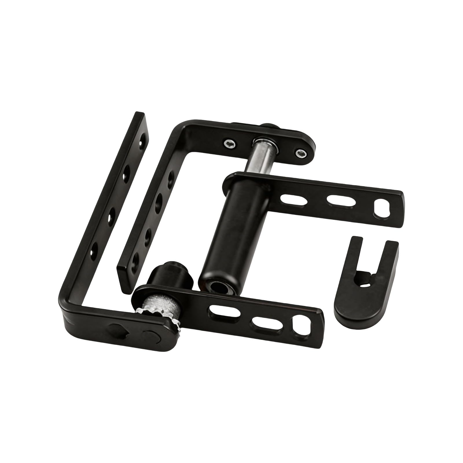 Nrvtre Black Rustproof Double Swing Action Hinge 360 Degree Rotating Shaft Stainless Steel Concealed Door Pivots Hinges Enduring Rotating Shaft