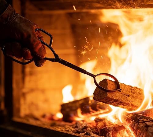 Kingson Kaminzange 43 cm lang – Holzgreifer mit großem Griff,...