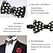 WUXEKZO Boys Daisy Flower Floral Polka Dot Pre-Tied Bow Tie for Party, Business, Prom, Fashion Butterfly Bow Ties