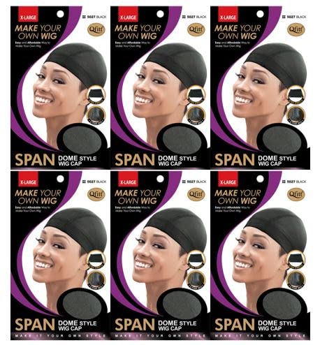 QFitt Dome Style Wig Cap X-LARGE 5027 (6pcs)