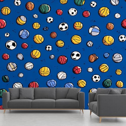 Sports Balls Wall Mural for Bedroom & Living Room