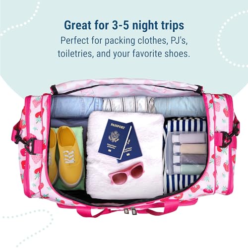 Image of Wildkin Kids Weekender Duffel Bag - Carry-On Size for School, Travel, & Sleepovers