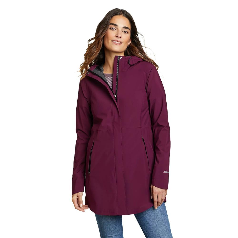 Eddie Bauer Women's Dk Plum Cloud Cap Stretch Parka