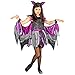 Widmann 00257 Costume de Chauve-Souris pour Enfant Noir/Violet 140 cm
