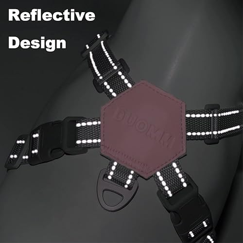 Miniatura 9 de FEimaX Arnés para perro con marco en X para mascota, juego de arnés sin tirones con correa, ajustable, reflectante, sin estrangulamiento, para