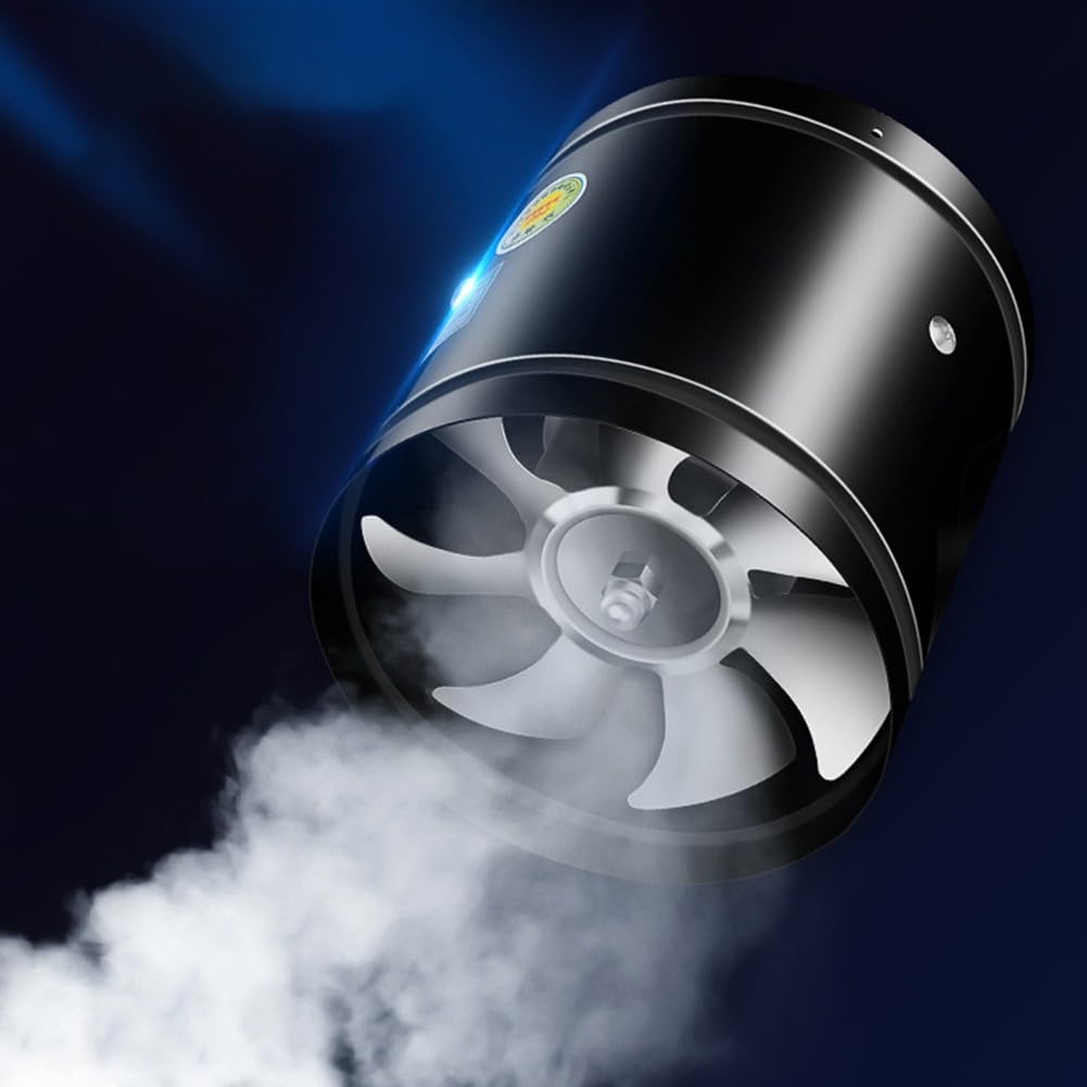 RANRAO Ventola Aspirante Silenziosa in Linea, 150 mm, 600 m³/h, per Riscaldamento e Raffreddamento