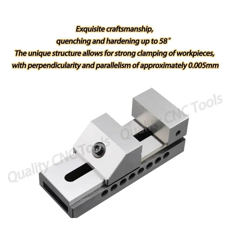 Herramienta de tornillo de banco de acción rápida de alta precisión, tornillo de banco de acero for amoladora/corte de alambre/fresadora, dureza 58-62, 1 ud.(QKG100)