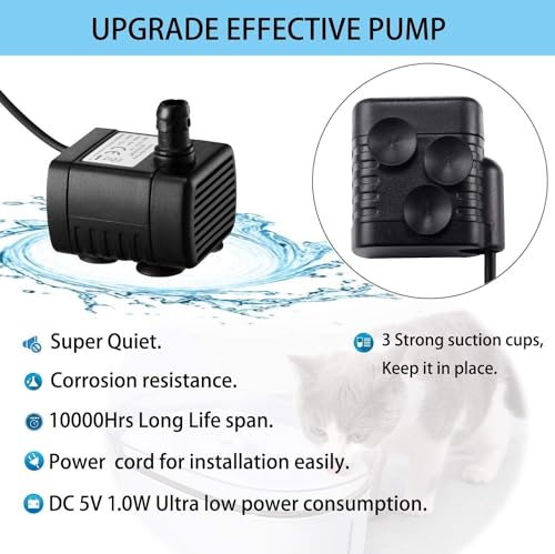 Fuente de Agua Automática de Cerámica para Mascotas miniatura 5