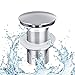 Produktbild Buyi-World Ablaufgarnitur Universal POP UP Ventil für Waschbecken, 1/4" Abfluss für Waschtisch Passgenaues, Abflussgarnitur für Wasserhahn Badzimmer Ablaufventil aus Messing Inkl. Montagezubehör