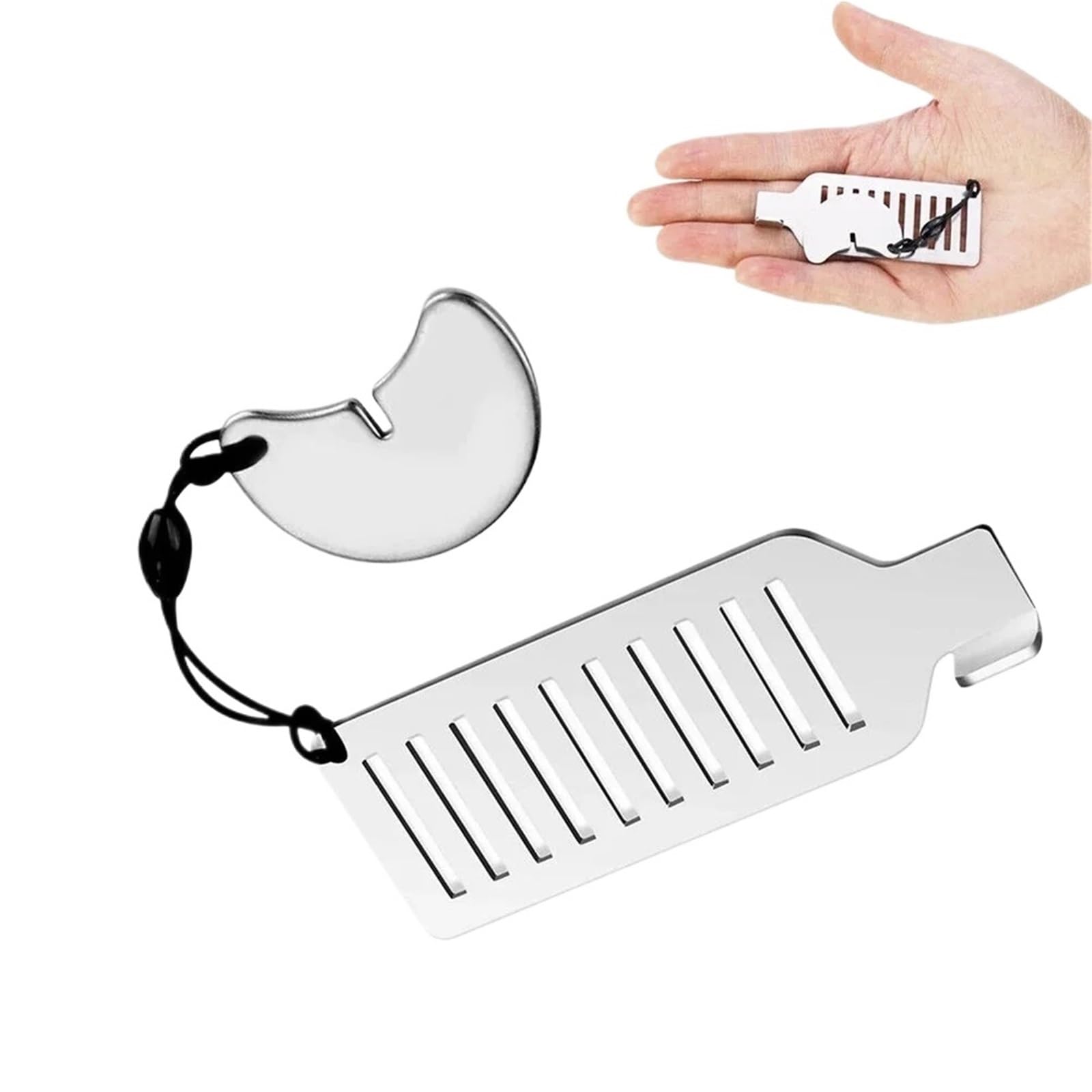 Mdsrfgn Women's Silver 2Pcs Portable Security Door Lock 8Cm Stainless Steel Portable Anti-Theft Door Blocker For Travel And Hotel(Silver 2Pcs)