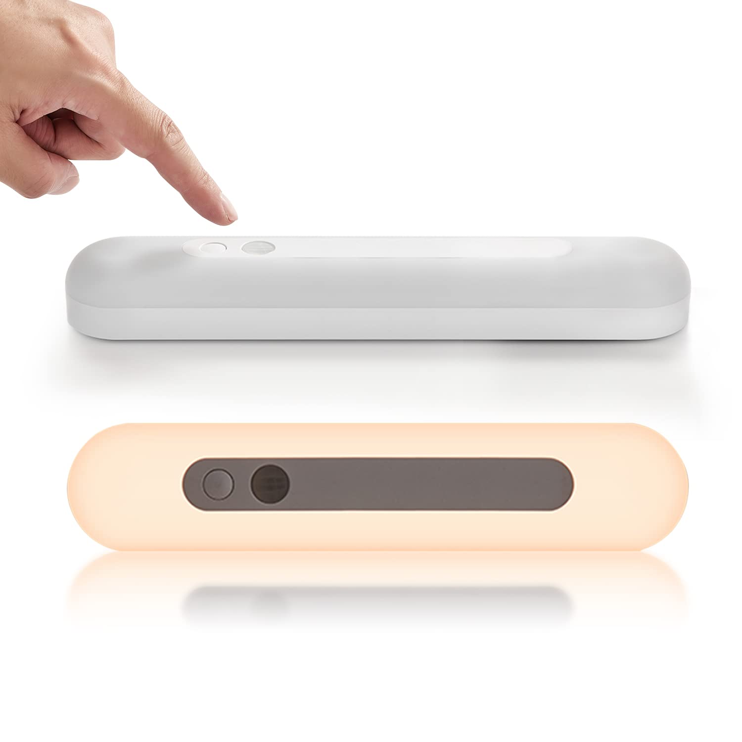 [New Upgrading] 32-LED Closet Light, TDZDDYS Motion Sensor Cabinet Lights, Battery Powered Light, USB Rechargeable, Dimmable, Magnetic Night Light for Kitchen, Hallway, Wardrobe, Cupboard（18CM-Warm）…