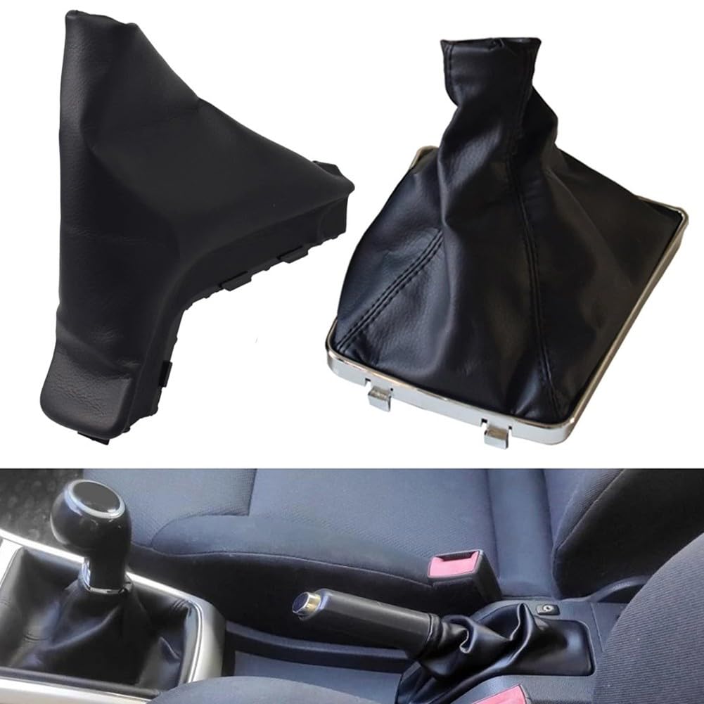Pomo de palanca de cambios y freno de mano de estacionamiento con funda para Opel Astra H modelos de vehículos