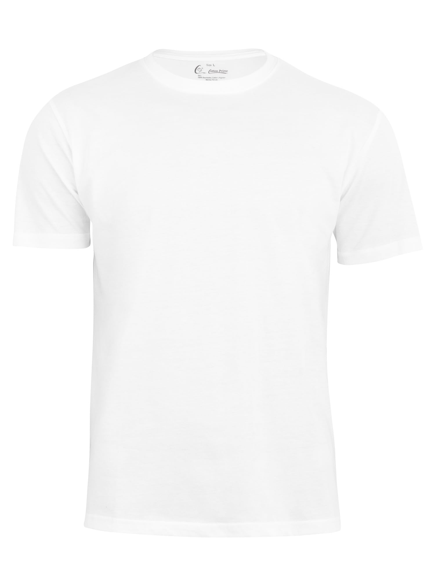 Herren T-Shirt Basic O-Neck Tee (1, 5 oder 10 Stück), Rundhalsausschnitt, Einfarbig in Schwarz, Grau, Weiss, Beige