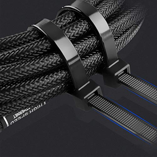 Vtechology 100Pcs Heavy Duty Industrial Zip Toes,Releasable 8 Inch Blacktie Wraps, Adjustable Tie Wrap,Reusable Zip Toes Tie Straps For Garden Plant Secure Vine thumb #1