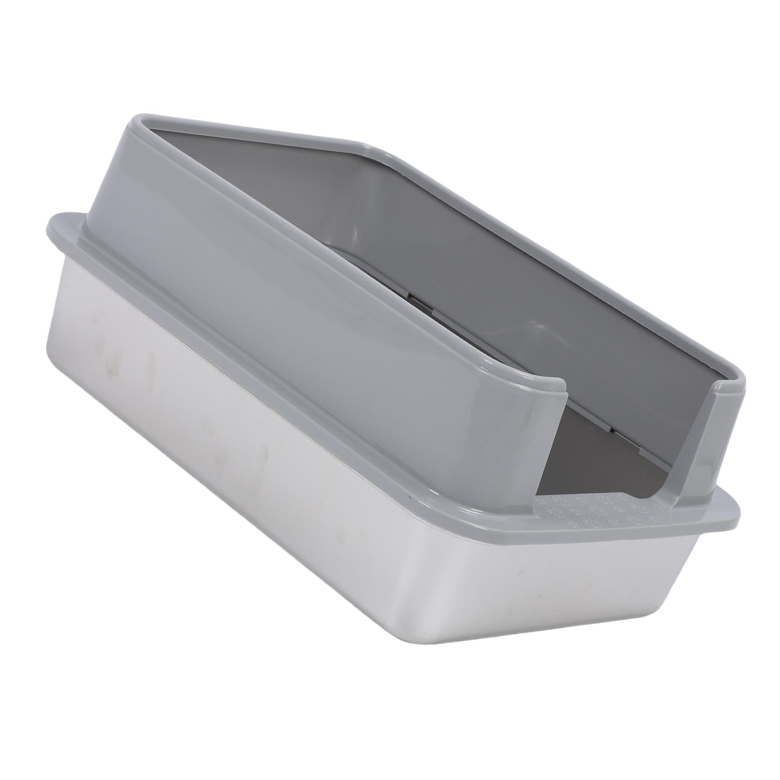 Caja de Agua Extra Grande y Espaciosa con Paredes Altas semicerradas para baños de Mascotas en el hogar y el Apartamento, Mantiene los Pisos Ordenados, Bandeja de Agua