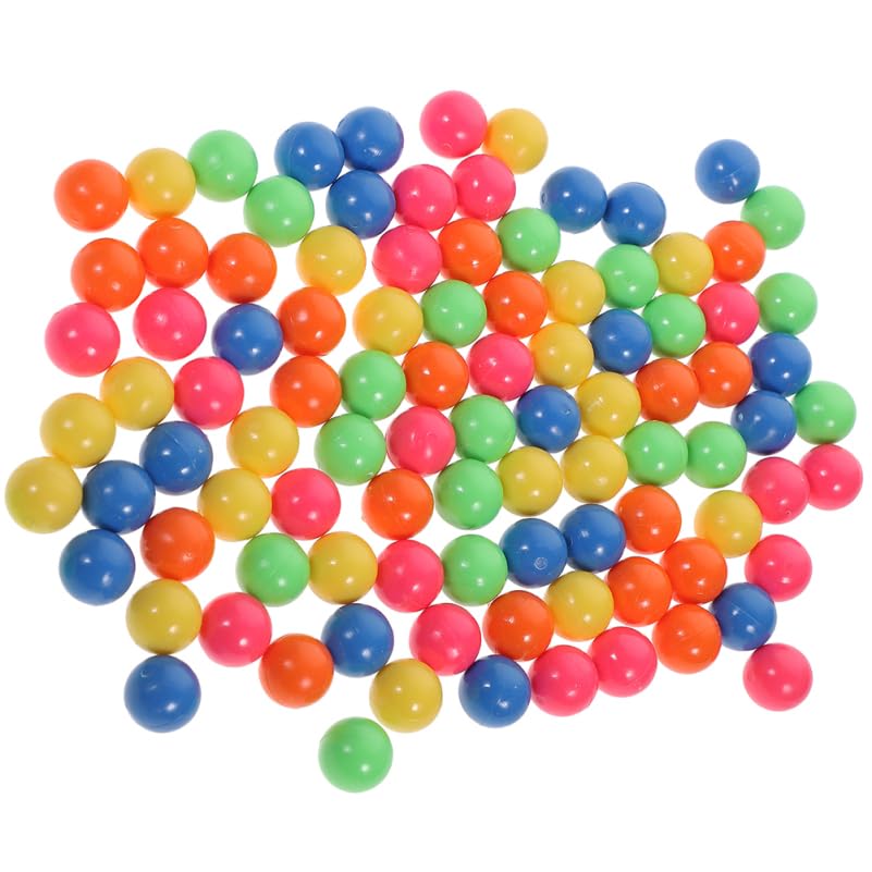 Angoily 100 Pieces 12 mm Small Balls Plastic Counting Balls Coloured Montessori Balls