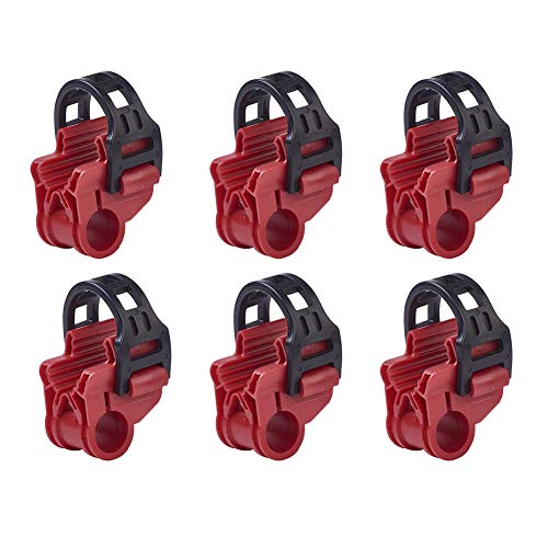 Blueshyhall Car Bicycle Stand SUV Vehicle Trunk Mount Bike Cycling Stand Storage Carrier Spare Hooks, Red and Black, 6pcs/Set (Not Including Bicycle Frame/Carrier) -  ST-Z035-1