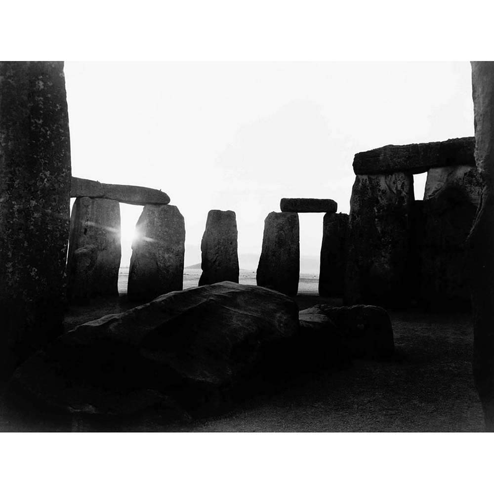 Wee Blue Coo Vintage Photography Landmark Monument Stonehenge England Art Print Poster Wall Decor 12X16 Inch
