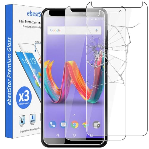 ebestStar - kompatibel mit Wiko Harry2 Panzer Schutz Glas (x3 Stück) (2019) Schutzfolie, 9H gehärte Schutzglas, HD Bildschirmschutz, Ultrawiderstandsfähig