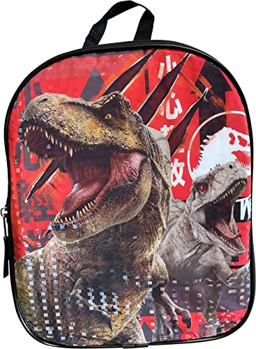 Fast Forward Minimochila Jurassic World 28 cm (preto-cinza-vermelho), Preto-cinza e vermelho, Small, Moderno
