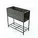 C-Hopetree Indoor Outdoor Raised Garden Planter Stand - Wicker Box