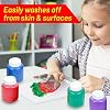 The Mega Deals Kids Painting Set – Washable Non-Toxic Finger Paints (10 Colors of 2 oz) with 10 Paint Cups & 10 Brushes Mess-Free Toddler Art Supplies Painting Kit for Kids Gift Bundle #3