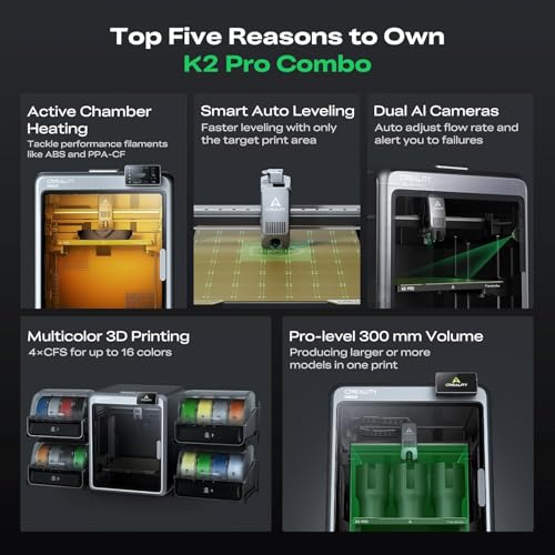 Creality Hi Combo Impresora 3D,Impresora 3D Multicolor con CFS,500 mm/s de Alta Velocidad,nivelación automática,Lectura automática del filamento 3 Creality Hi Combo Impresora 3D,Impresora 3D Multicolor con CFS,500 mm/s de Alta Velocidad,nivelación automática,Lectura automática del filamento - Imagen 4