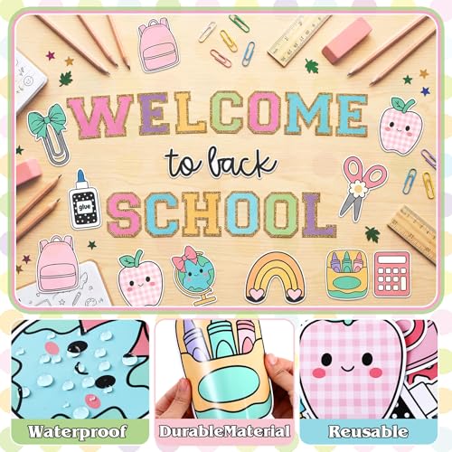 Composition colorée Gueevin pour tableau d'affichage de rentrée scolaire et événements