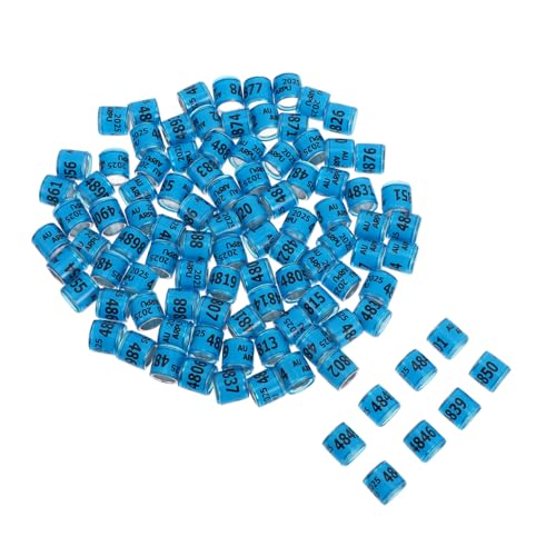 BESTonZON Made Pigeon Foot Rings 100pcs Leg Bands Durable Aluminum Plastic Bird Identification Bands