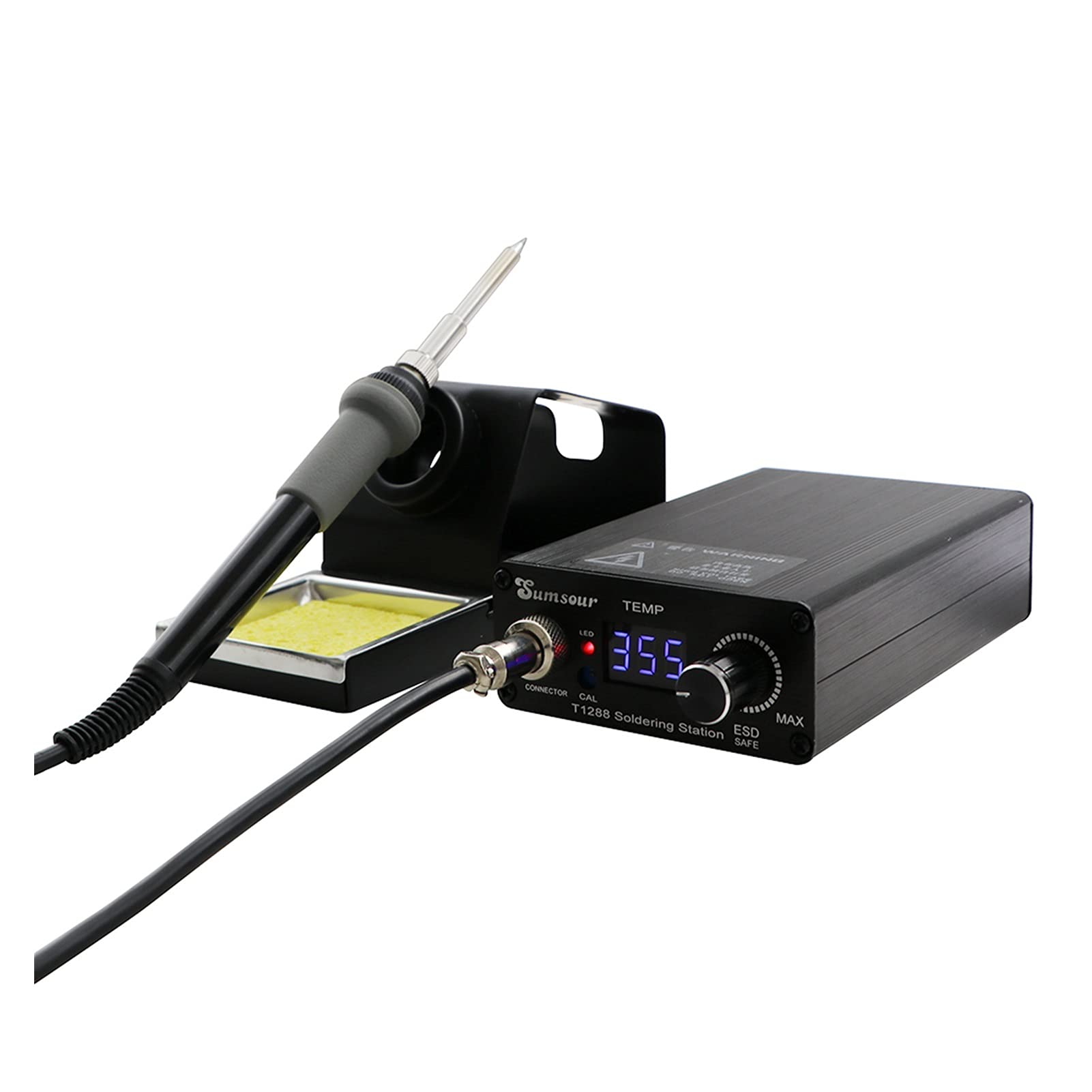 Stacje Lutownicze, T12 Lutownica elektryczna stacja cyfrowa regulowana temperatura MAJSTERKOWANIE Przenośny BGA. Przeróbka lutownicza spawanie opuszczające(T1288)