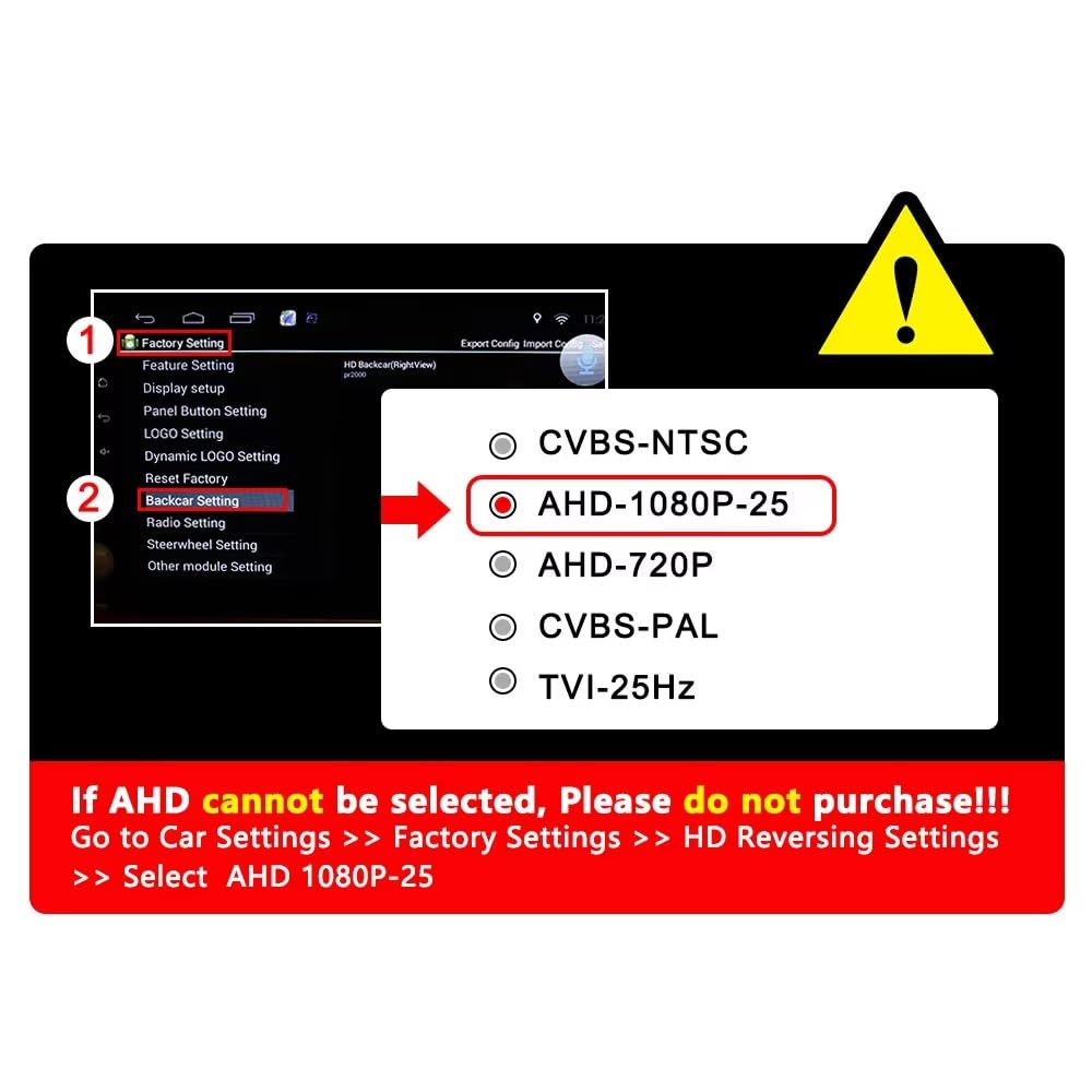 Cámara Trasera Camara Cámara de visión Trasera Universal Inteligente para vehículos AHD 1080P, con trayectoria inversa y línea de guía dinámica