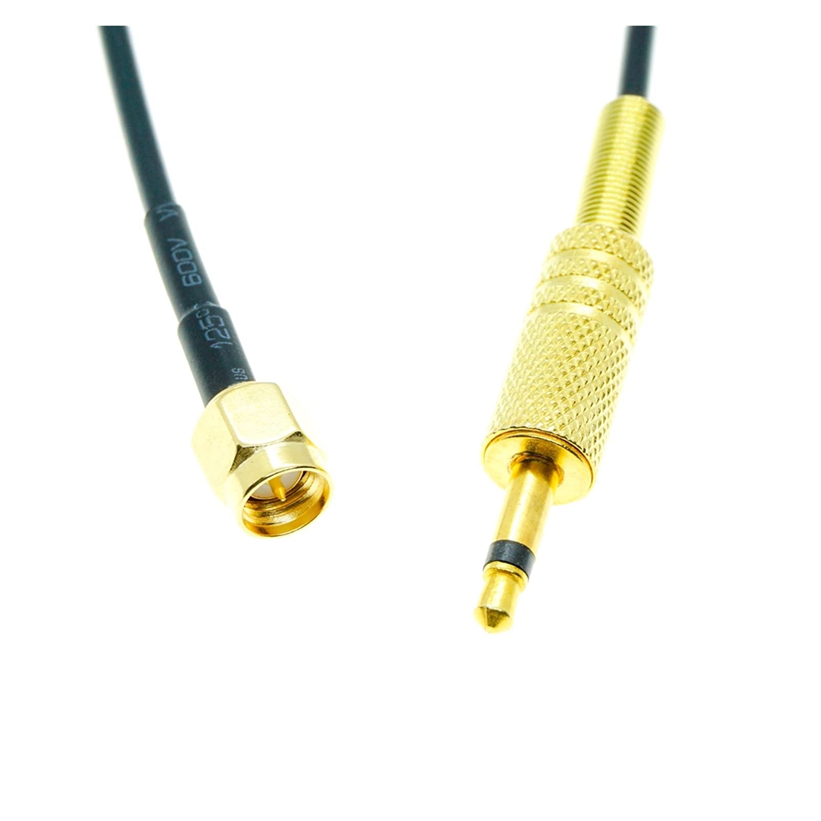 SMA Mâle à 3.5mm Mono Mono 1/8" TS Mâle CCTV Caméra Moniteur Antenne RG174 Câble (Color : 75cm)