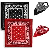 Photo Gallery katyjun 4 foulard pirati da uomo e donna, 54 x 54 cm, rosso, viola, grigio, verde, 4 pezzi, colore: rosso, breit Photo Gallery katyjun 4 foulard pirati da uomo e donna, 54 x 54 cm, rosso, viola, grigio, verde, 4 pezzi, colore: rosso, breit
