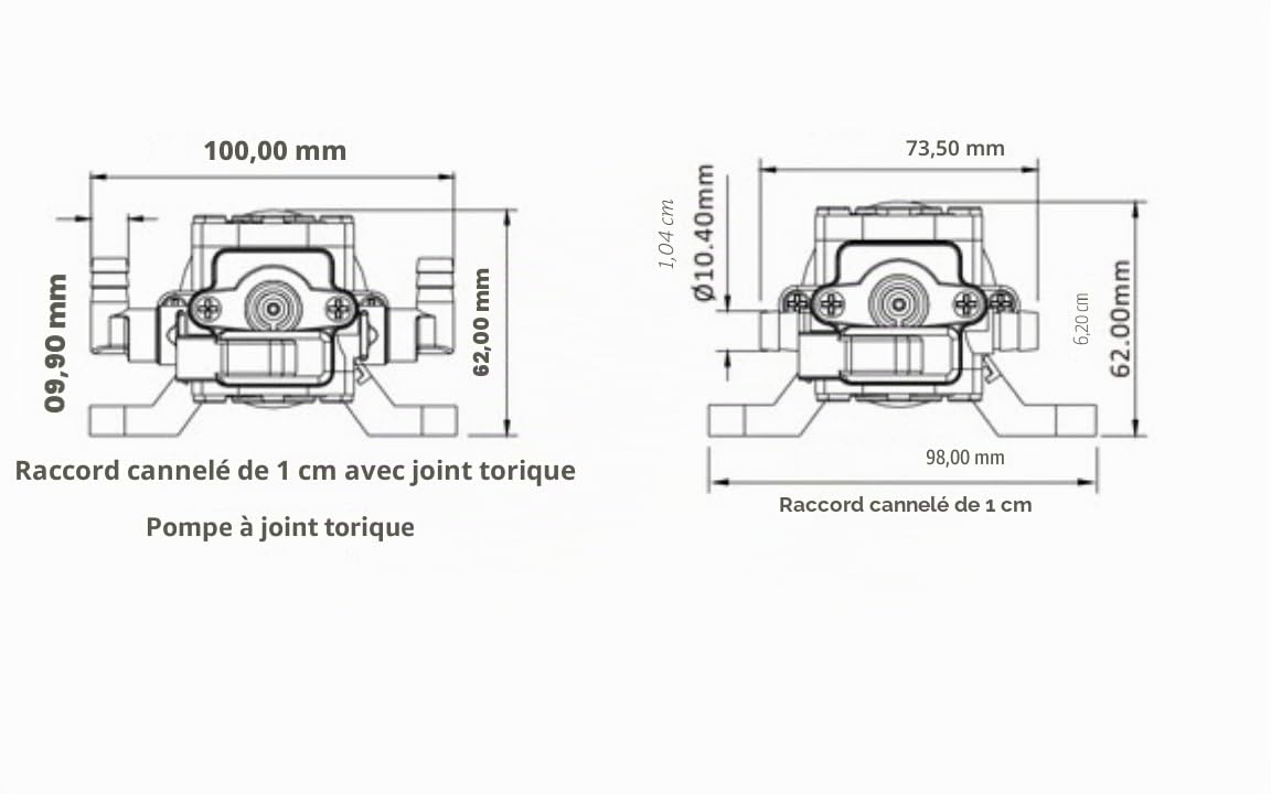 LIGHTEU®, Seaflo DC 12 V 4,3 LPM 2,4 bar 21S Pompe à membrane auto-amorçante à la demande pour camping-car, yacht, jardin, camping-car