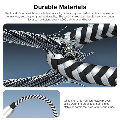 Cable de audio 3.5mm a 6.35mm para auriculares Focal 1.2 m miniatura 3