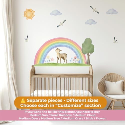 Vinilo Decorativo Boho Rainbow Pastel Grande 100x176 in miniatura 4