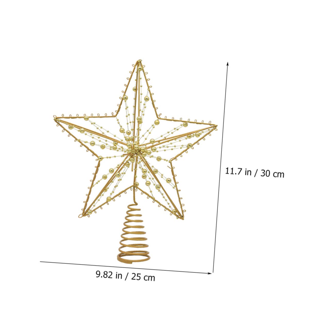 Zerodeko 5 Ensembles Étoile De La des Arbres Hauts De Forme Noël Guirlande De Rangement pour Sapin De Noel Lumières d'arbre en Plein Air Nains Métal 2 Pièces * 5