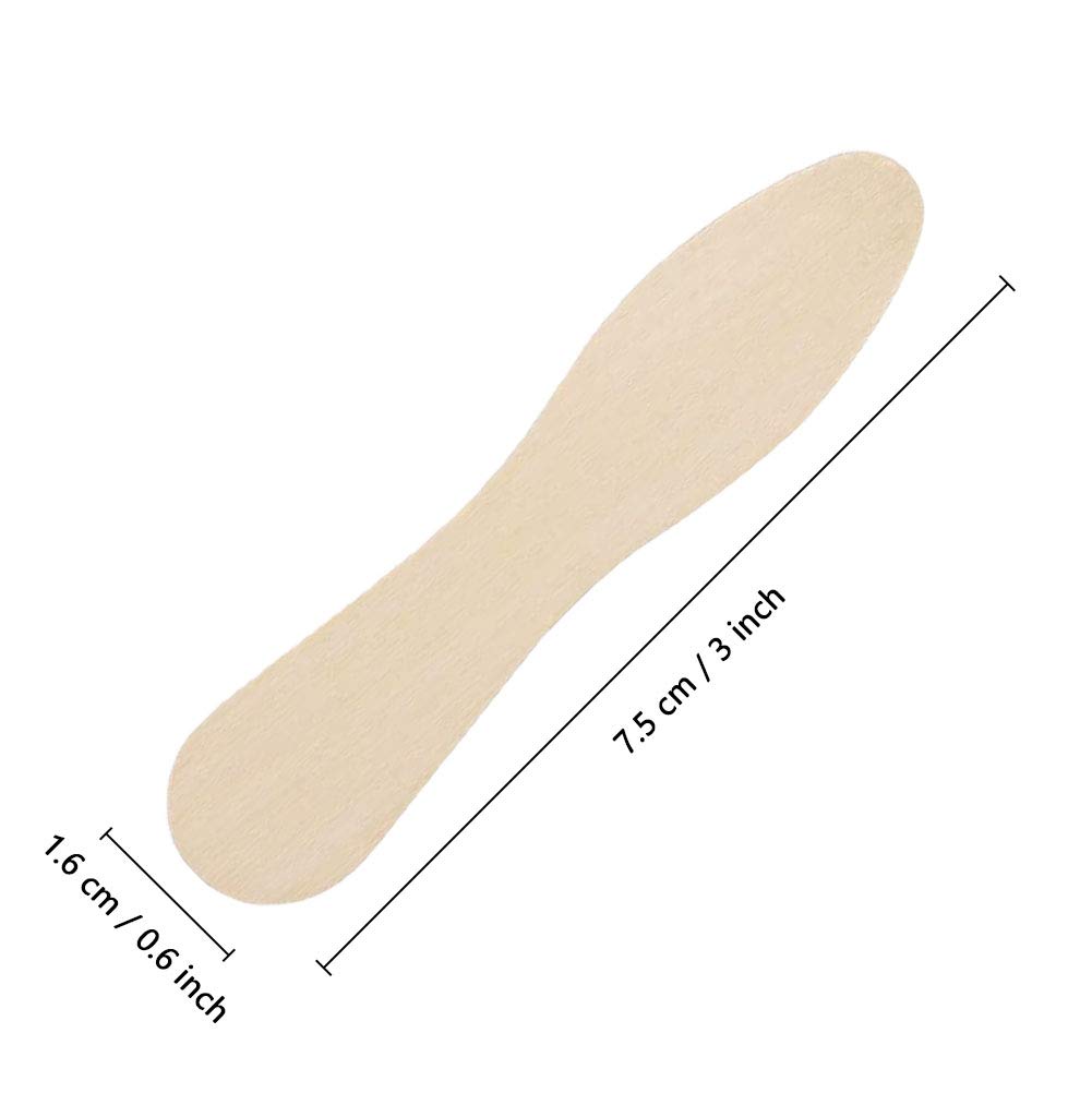 Mini Cucchiai di Legno Getta 100 Pezzi Cucchiaio Degustazione Gelato Ecologico Biodegradabile per Feste Eventi Matrimoni