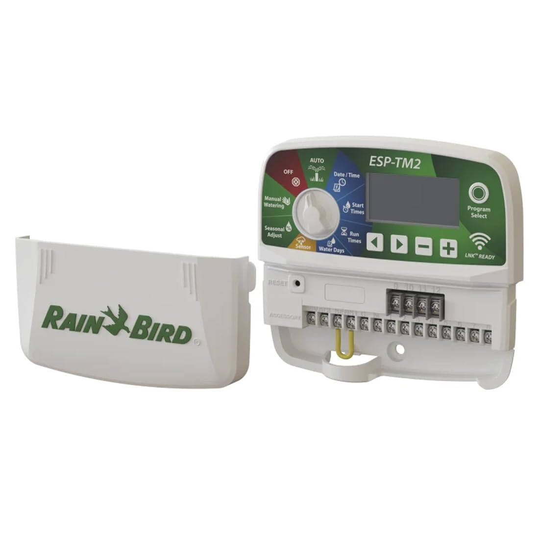 GNCGarden Rain Bird Programador de riego de 6 Estaciones - Controlador ESP-TM2I-230V Compatible con WiFi/WLAN – Interior - Incluye Transformador y Manual de Instrucciones.
